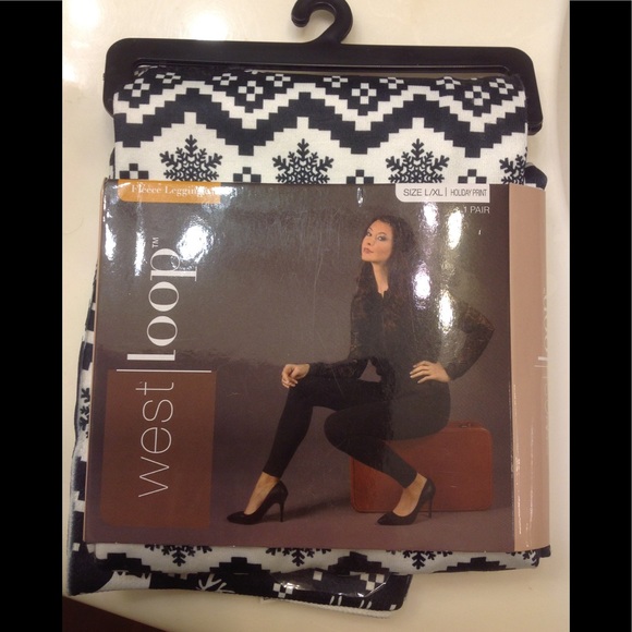 west loop Pants - West Loop Fleece Leggings L/XL NWT ☃️